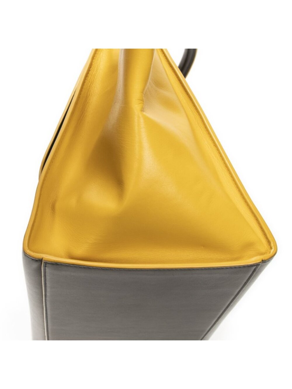 Celine Midi Amtrak Green Yellow Calfskin Leather Messenger - Picture 8 of 15